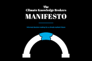The cover of the Climate Knowledge Brokers Manifesto